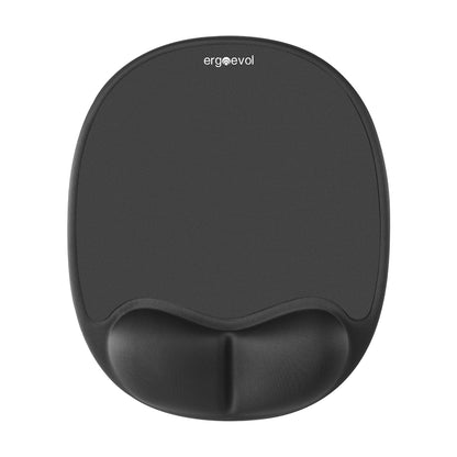 Ergoevol Ergonomic Mouse Pad with Wrist Rest for Ergonomic Vertical Mouse Memory Foam Model(Black)